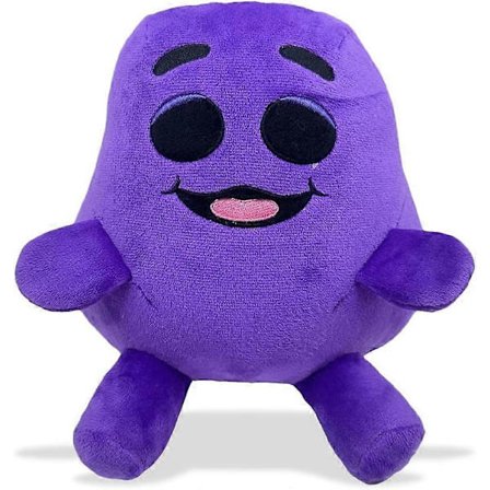 Grimace Shake Gul Hat Burger Busters Shake Plyslegetøj Plysdyr Udstoppede Dyr Legetøj Spil Dukke Småbørnslegetøj (Lilla-2)