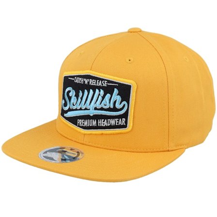 Skillfish - Yellow snapback Czapka Z Daszkiem - Premium Fishing Mustard Snapback @ Hatstore