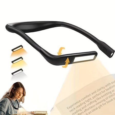 WILD BRIGHT Oppladbar LED Boklampe med Justerbar Arm og Dimbar Kontroll - 2000mAh Langvarig Batteri, USB-Drevet Leselampe for Bokelskere