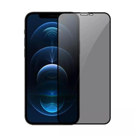Helt täckande anti-spion privatliv screen protector 14 Pro Max Svart one size