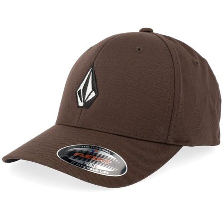 Volcom - Brun flexfit Keps - Full Stone Flexfit Hat Brown Flexfit @ Hatstore