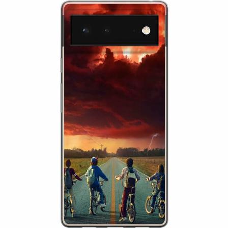 Google Pixel 6 Genomskinligt Skal Stranger Things