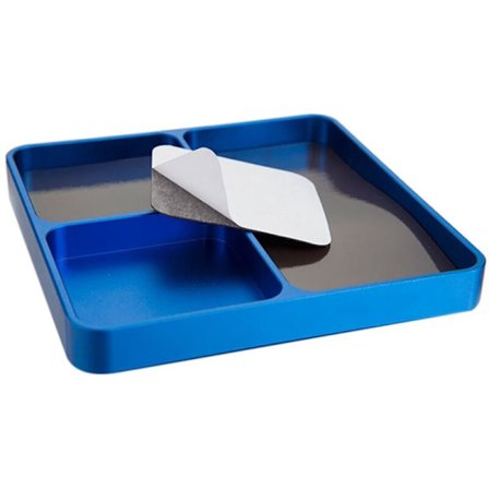 Metallmagnet skrutrekkbrett 3 rutenett for butikk mobiltelefon vedlikehold små deler magnetiske verktøybrett lett holdbart A