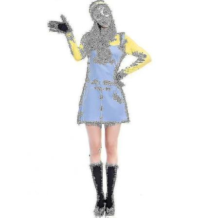 Tegneseriefigur Filmrolle Spill Kostyme Cosplay Liten Gul Mann Ytelseskostyme
