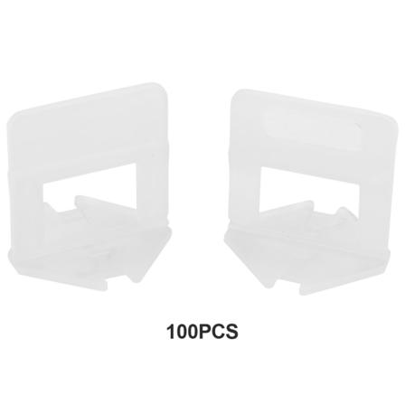 100 kpl / set Muovinen kertakäyttöinen lattia seinä keraamiset laatat tasoitusklipsit Välikkeet Laatoitustyökalu (1,0 mm)