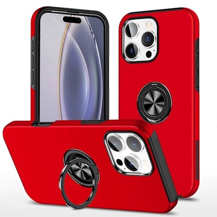 Telefonfodral med ringhållare för iPhone 16 Pro Max