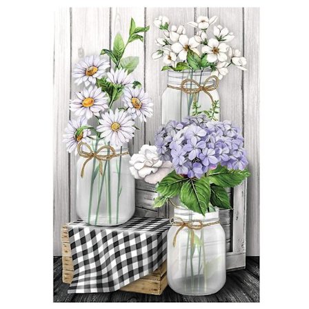 Blomster Diamantmaleri Kit Diamantkunst Kit For Voksne DIY 5d Full Diamantmaleri Kit Blomster Diamantmaleri (Blomst)