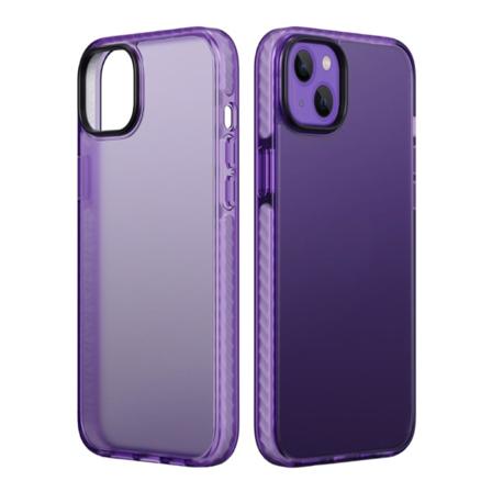 iPhone 14 Stöttåligt TPU Mobilskal - Lila Purple