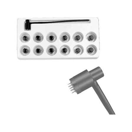 1 låda (12 st) 7 Star Nål & Dermal Hammer, Nålset