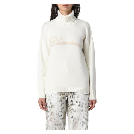 Blumarine, Turtlenecks Wit, Dames, Maat:M