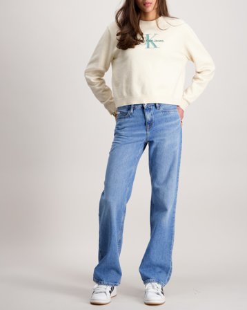 Calvin Klein WIDE LEG RELAXED LW SOFT BLUE Blå Bukser Pige - Kids Brand Store