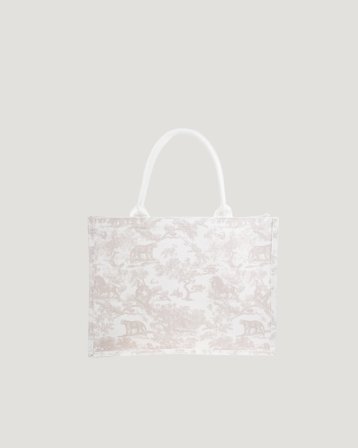 Dark Department Canvas Tote Medium Beige Accessoarer Jente - Kids Brand Store