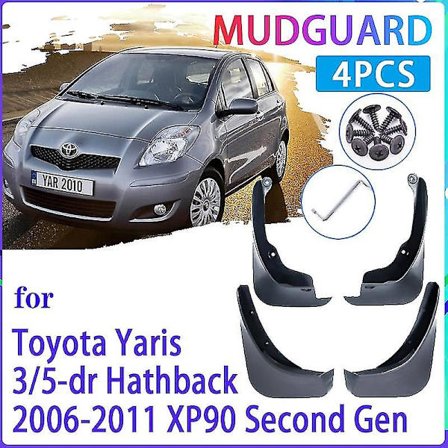 Bil Mudderklapper Til Toyota Yaris Vitz 2006~2011 Xp90 2007 2008 2009 2010 Stænkskærme Skærm Mudderklapper Auto Tilbehør