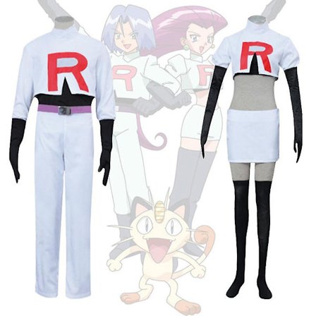 Cosplay Galaxy Rockets James Jessie Pullover Pants Skirt Gloves Stockings Full Set Game Costume Unisex Adults -a