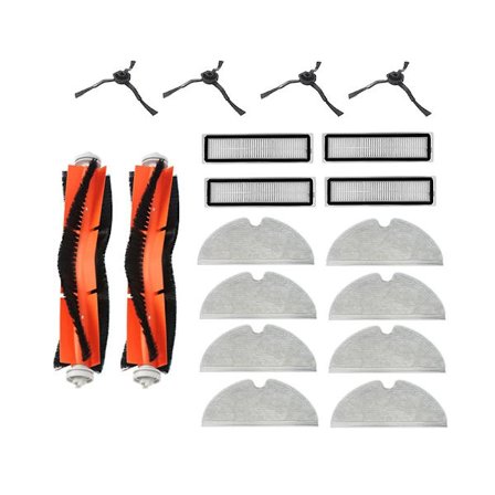 18-pack tillbehör för Dream D9 / Bot L10 Pro L10 dammsugare - Sidoborste, filter, mopp, huvudborste