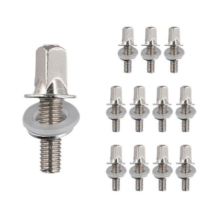 12 kpl Rummun Kiristysruuveja Kiristysruuveja Bassotrummun Ruuveja Sarja Basso- ja Virveltrummun Tarvikkeet Rummun Kiinnikkeet (FMY)