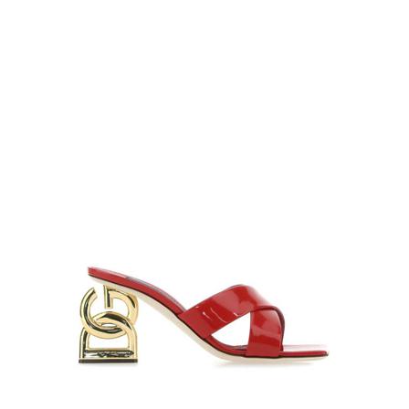 Dolce & Gabbana, High Heel Sandals Czerwony, Kobieta, Rozmiar: 40 EU
