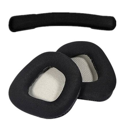 1 par öronkuddar för Corsair VOID PRO byte av hörlurar för spelheadset Cover Memory Foam Öronkuddar Pannband Hörselkåpa