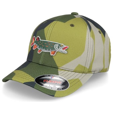 Skillfish - Camo flexfit Czapka Z Daszkiem - Pike Applique M90 Camo Flexfit @ Hatstore