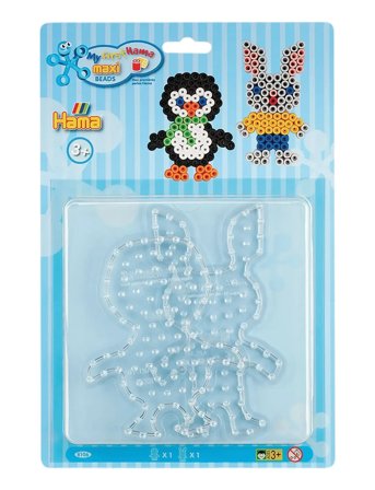 Hama Maxi Pegboard Blister Penguin / Bunny Patterned Hama