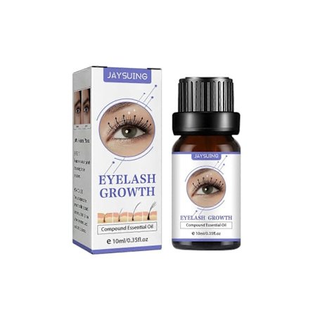 Jaysuing Ögonfrans Essentiell Olja Sömlös Långfrans Mascara Naturlig Och Vacker Återfuktande Svart Böjande Ögonfrans Ögonbryn 10ml