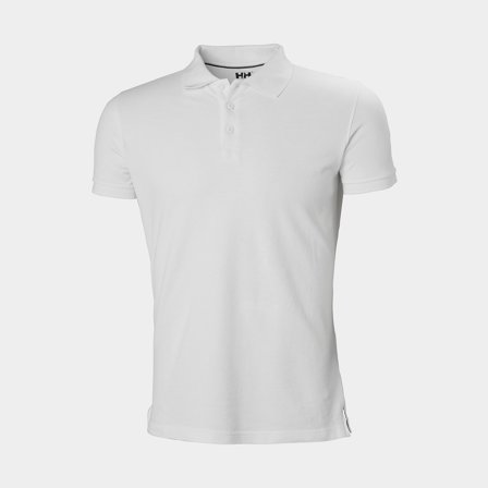 Polo shirt Helly Hansen Crew Polo, White, herre, Large
