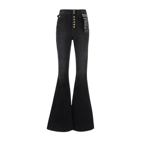 Versace Flared Jeans , Zwart , Dames , Maat: W29
