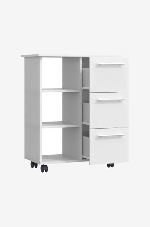 VCM - Køkkenvogn Esilo - Hvid - Hylder & opbevaring - Fra Homeroom