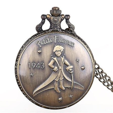 Lille Prins 175 Bronse Quartz Lommeur Retro Alice Tema Lomme- og Anhengsklokke Dame