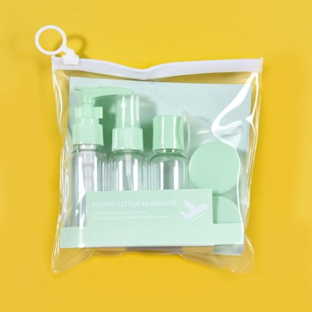 Resepåfyllningsflaska Set Kosmetisk påfyllning Tom flaska GRÖN