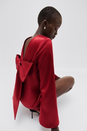 Malina - Elna mini dress - 38 - Deep Red