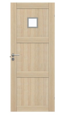 Swedoor Unique GWA 03L 120 Innerdörr vitpigmenterad ek 825x2040 mm, Dörrar