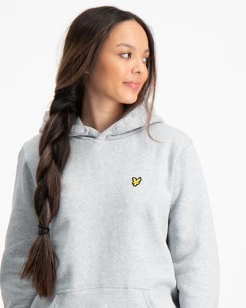 Lyle & Scott Classic OTH Hoody Fleece Grau Hoodies/Kapuzenpullover Mädchen - Kidsbrandstore