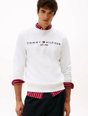 Tommy Hilfiger Tommy Logo Sweatshirt - White - L