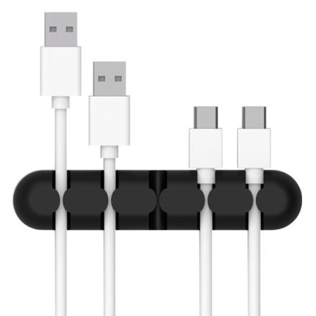 Orico 5-spårs Kabelorganiserare - Svart Black Svart