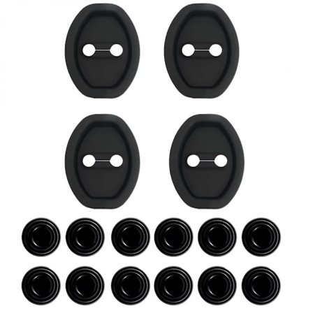 Ajoneuvon oven lukon suojus, pöly- ja ruostesuojaus helposti asennettavalla muotoilulla, iskunkestävyys, kulutuskestävyys, iskunvaimennus auton oveen