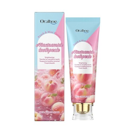 Niacinamid Tandblegningstandpasta, Triple White Probiotisk Tandblegningstandpasta, Fluoridfri| Lindring af følsomhed | Frisk ånde & Fjernelse af 