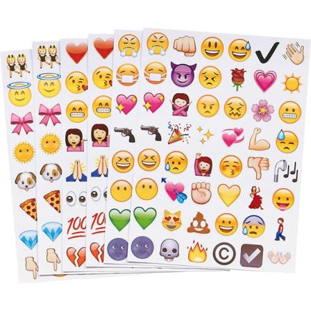 912st Emoji-klistermärken i flera färger