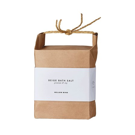 Mellow Mind Beige Clay Bath Salt Geranium, Skincare, Fodpleje, Fodbad