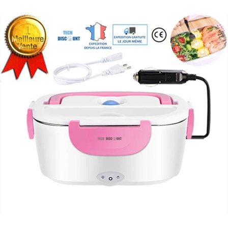 Elektrisk lunchlåda - TD - 2 i 1 - Rostfritt stål - 12V/220V - 1.5L