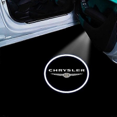 Auton oven tervetuliaisvalot Laserprojektori Logo Langaton HD Kohteliaisuusvalo Chrysler 300C 300 Pacifica 200 Sebring PT Cruiserille[D]