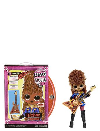 L.o.l. Surprise Omg Remix Rock- Ferocious And Bass Guitar Toys Dolls & Accessories Dolls Monivärinen/Kuvioitu L.O.L