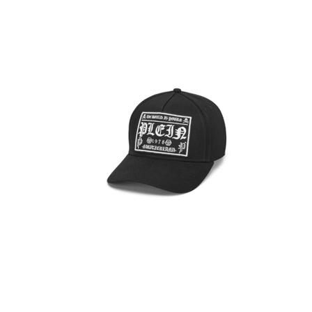 Philipp Plein Pet , Zwart , Heren , Maat: ONE Size Petten