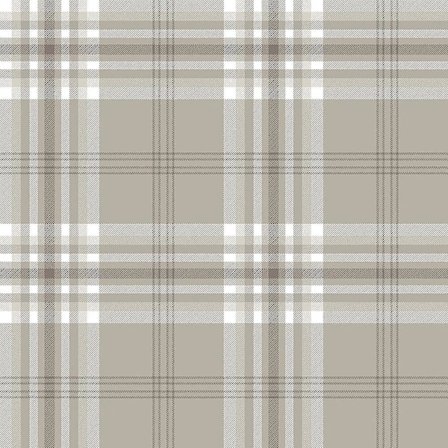 Gul Grå Kol Träbrun Rutig Tapet Lantlig Tartan Pläd Kelso (FMY)