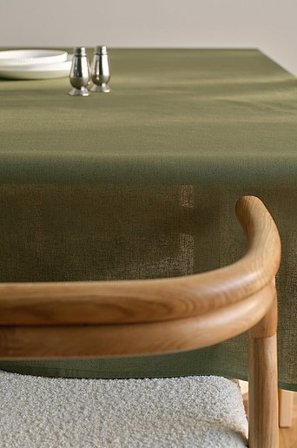 Jotex - Abwischbare Tischdecke Olivgrün - LINNIE - Kaufe Tischdecken bei Jotex