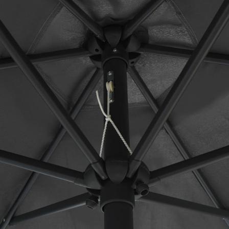 Vidaxl Trädgårdsparasoll Med Aluminiumstång 270x246 Cm Antracit Antracit