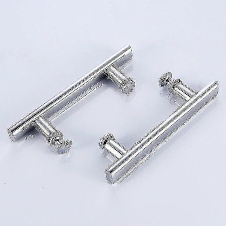 Duschdörrhandtag i rostfritt stål, 145 mm mellan hål, ersättningshandtag för duschdörr, badrumsdörrhandtag i glas - WELLNGS