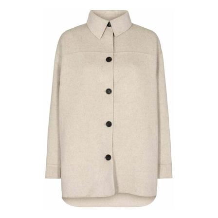 Levete Room, Single-Breasted Coats Beige, Dames, Maat:M