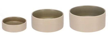 Anca Mat- og Vannskål til Hund, Beige/Grønn - 800ml