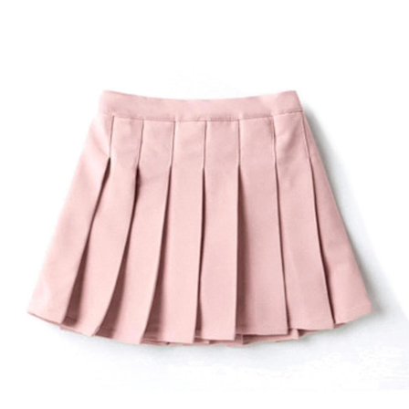 Tyttöjen korkeavyötäröinen laskostettu vetoketjullinen tennistyylinen skater-minhame (lapsille)